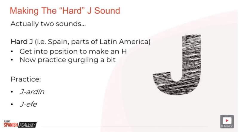 Spanish J Sound: Master the Jota I I Will Teach You A Language